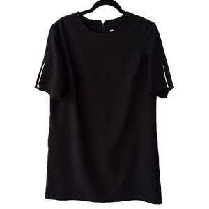 Black Short Sleeve Sweat Proof Shift Dress 12P